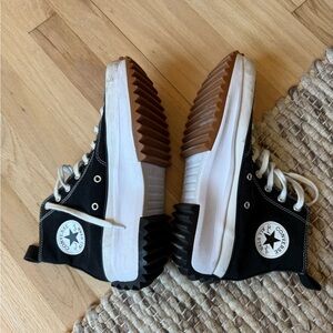 Converse Black and White High-Top Sneakers